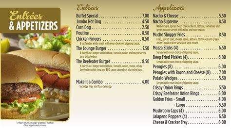 jackpot menu.